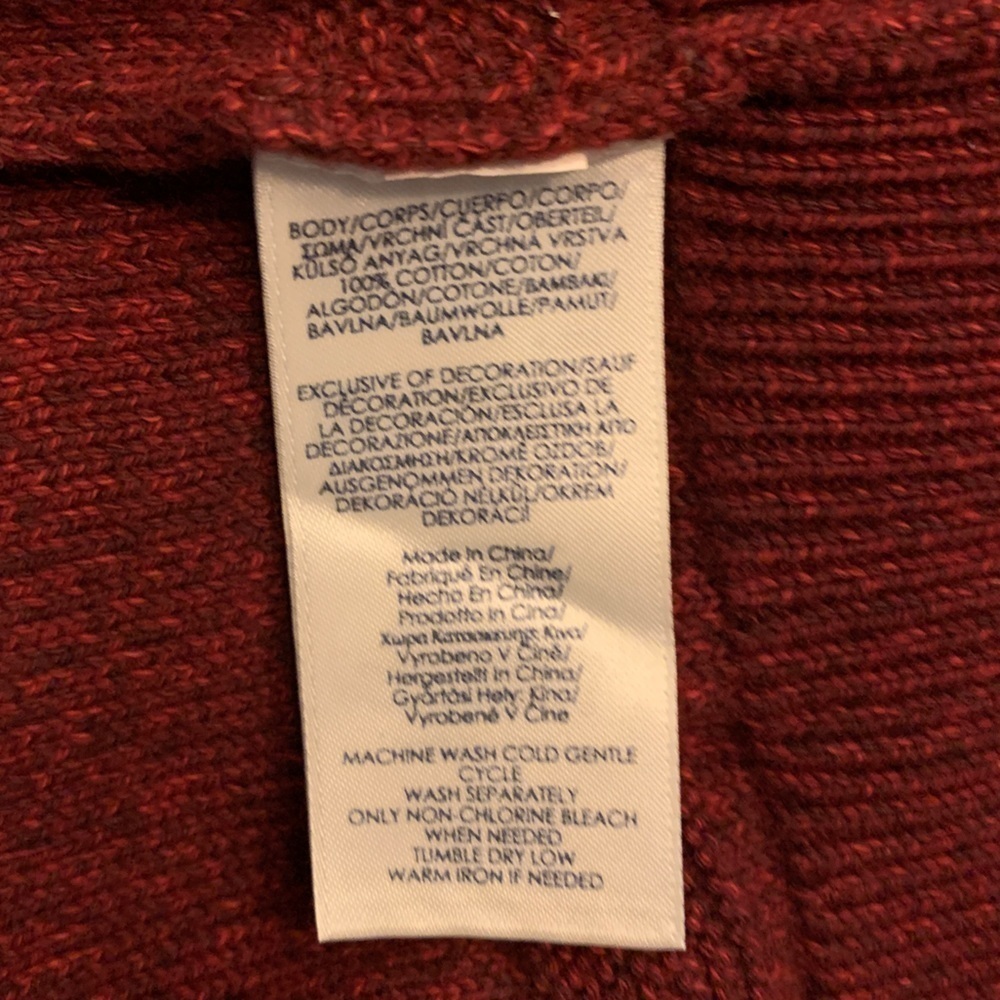 Chaps Three Button Mock Neck Pullover Sweater Men… - image 6